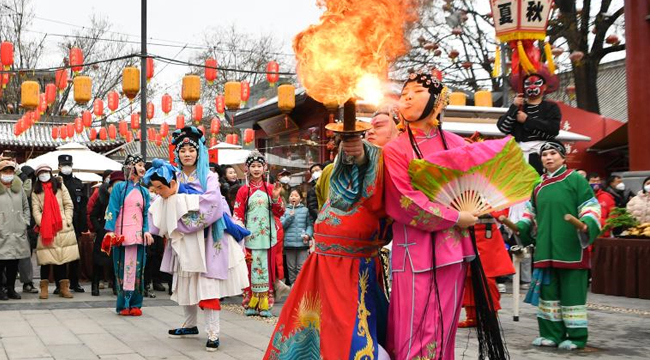 陕西西安：传统民俗迎新春